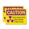 Signmission Radiation & Laser Sign, 10 in H x 14 in W, Plastic, Rectangle OS-2PACK-CR-P-1014-L-10172 - alternate 1